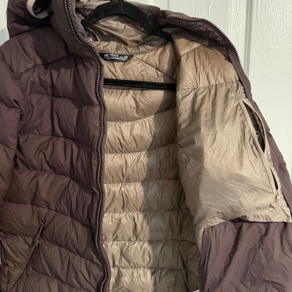 Arcteryx Cerium Hoody, Maroon, Large, Women - Picture 4 of 5